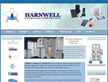Tablet Screenshot of harnwellchemicals.com